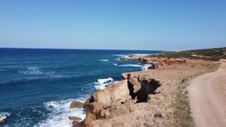 CLEAN : STOCKSHOTS: Drone images of the west coast of Cyprus News Clip