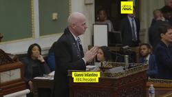 Gianni Infantino visited Philadelphia in his tour of the 11 host cities of the FIFA club world cup News Clip