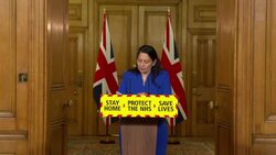 Priti Patel answers questions from media during coronavirus press conference as police step up Covid rule enforcement News Clip
