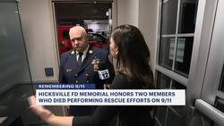 Hicksville Fire Department memorial honors 2 members who died performing rescue efforts on 9/11 Instructional Video