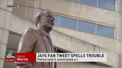 Blue Jays fan threatens Ted Rogers statue, gets police visit News Clip