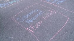 CLEAN : Colombians protest in front of the US Embassy against George Floyd killing News Clip