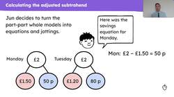 Calculate the difference using knowledge of an adjusted subtrahend: difference structure Instructional Video