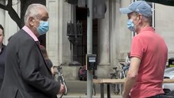 CLEAN : Londoners react to "awful" racial abuse of England football stars News Clip