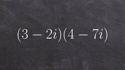 Pre-Calculus - Applying foil to multiply complex numbers (3-2i) (4-7i) Instructional Video