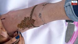 Arabic Leg Henna Design Instructional Video