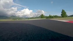 POV: Racing on a closed asphalt racetrack during a track meet on a sunny day. Stock Footage