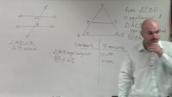 Writing a proof for equiangular angles within each other Instructional Video
