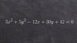 How to graph an ellipse by first completing the square Instructional Video