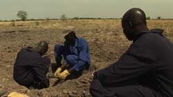 South Sudan bomb disposal unit Stock Footage
