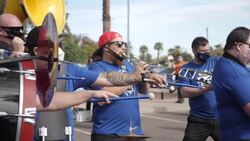 people campaign in Arizona encouraging people to vote News Clip