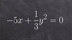 Given the equation of a parabola in standard form, learn how to graph & identify the focus Instructional Video