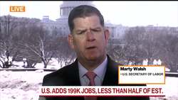 U.S. Still Has Work to Do on Jobs: Labor Secretary Walsh News Clip