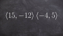 How to determine if two vectors are parallel, orthogonal or neither Instructional Video