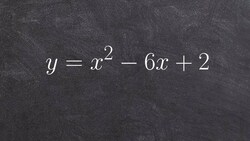 Graphing a quadratic by completing the square to use vertex form Instructional Video