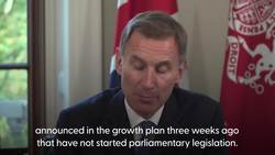 Hunt scales back energy price cap duration as he acts to stabilise markets News Clip