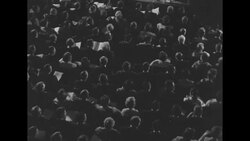 Audience seated and orchestra plays at the opening of the 26th Academy Awards at the Pantages Theatre in Hollywood, CA News Clip