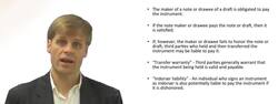 Liability to Pay Negotiable Instrument Instructional Video