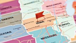 Iowa from USA States Stock Footage