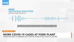 Dozens Of New COVID-19 Cases Tied To NC Smithfield Pork Plant News Clip