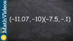 Finding the midpoint between two coordinate points ex 2 Instructional Video