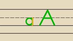 The Lowercase a Instructional Video