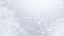 White Clean Abstract Geometric Connecting Polygonal Dots and Lines Concept Of Data And Network Abstract plexus shapes. Digital, communication and technology with lines and dots seamless loop BG. Stock Footage