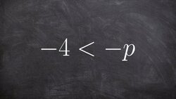 Solving and graphing an inequality by dividing by negative one Instructional Video