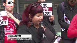 Activists upset over wildfires, protest PG&E bailout News Clip