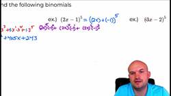 Expand the binomial completely using binomial expansion and pascals triangle Instructional Video