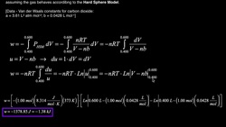 Real Gas Behavior | The Hard Shell Model [Example #2] Instructional Video