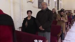 CLEAN : Palestinians attend Christmas Eve mass in Gaza News Clip