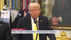 President Trump indicates the Gateway rail tunnel project between has been 'terminated' News Clip