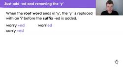 Using and spelling suffixes: -ed Instructional Video