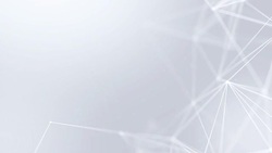 Abstract Plexus Network luxury and titles network of connected lines and dots particles. Network Connections Soft Clean Corporate Business Presentation Seamless Loop Background. Stock Footage