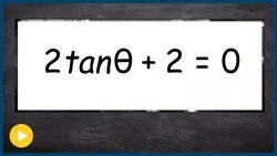 Solve trig equation with tangent Instructional Video