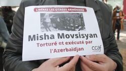 CLEAN : Armenians protest in Paris for release of countrymen held in Azerbaijan News Clip