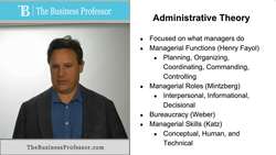 Administrative Theory Instructional Video