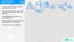 GCSE Secondary Maths Age 13-17 - Number: Average Speed - Explained Instructional Video