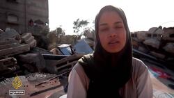 Art for peace: Palestinian artist conveys plea for war's end News Clip