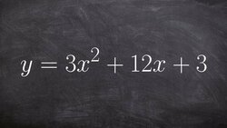 Find the axis of symmetry and your vertex Instructional Video
