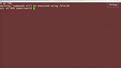 How to use the at command: 2-Minute Linux Tips Instructional Video
