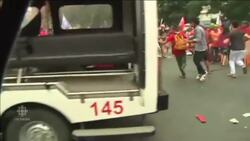 Philippine protest turns violent as police, protesters clash News Clip