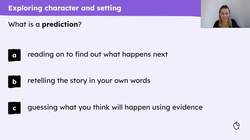 Character, setting and plot in 'The Wolf, The Duck and the Mouse' Instructional Video