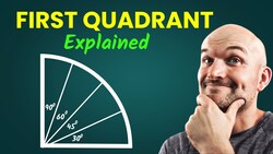 First Quadrant Explained (Let's Learn The Unit Circle) Instructional Video