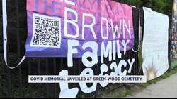 New COVID memorial featured at entrance to Green-Wood Cemetery News Clip