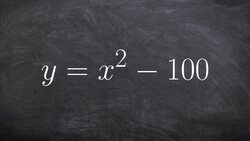 Solve by factoring when a difference of two squares Instructional Video