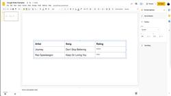Powerful Presentations With Google Slides - Using Tables Instructional Video