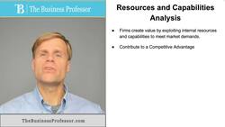 Resources and Capabilities Analysis Instructional Video