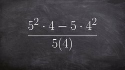 Using order of operation on a quotient - Free Math Videos Instructional Video